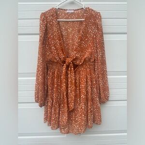 Blush & Day orange dress womwns size 2xl